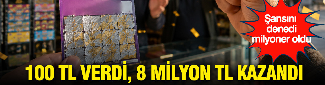 100 TL verdi, 8 milyon TL kazandı: Şansını denedi, milyoner oldu