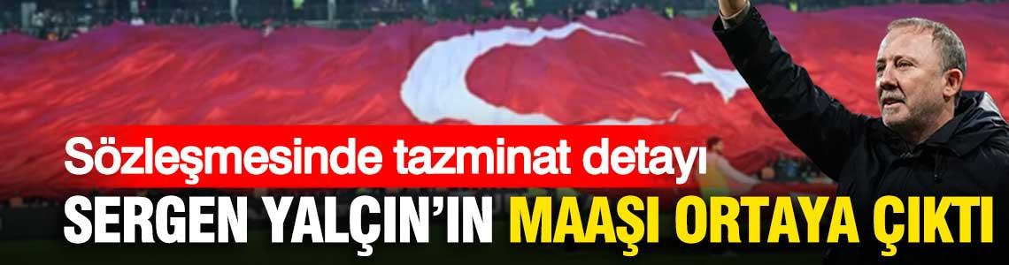 Sergen Yalçın'ın A Milli Takım'da yıllık 2.5 milyon Euro kazanacağı iddia edildi