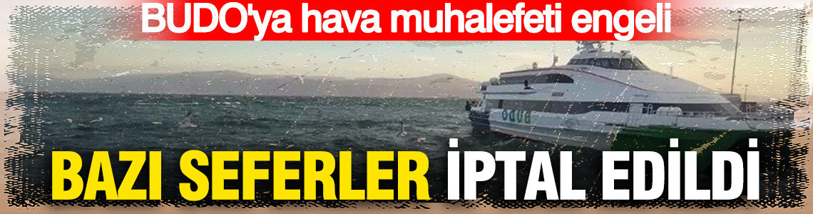 Marmara'da ulaşım engeli: BUDO'dan 8 sefer iptali