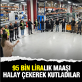 Kocaeli'de işçiler 95 bin liralık maaşı halay çekerek kutladı