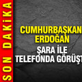 Cumhurbaşkanı Erdoğan, Şara ile telefonda görüştü