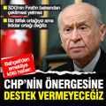 Bahçeli'den emekliye kötü haber: Önergeye destek olmayacağız