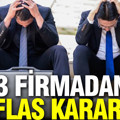 Üç firmadan iflas kararı