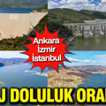 Ankara, İzmir, İstanbul baraj doluluk oranları (26 Şubat 2026)