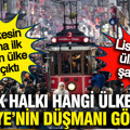 Türk halkı hangi ülkeleri dost, hangilerini düşman görüyor? İşte anket sonuçları