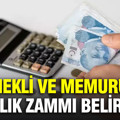 Emekli ve memurun iki aylık maaş zam oranı belli oldu