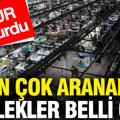 En çok aranan meslekler belli oldu: İŞKUR duyurdu