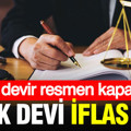 Türk devi iflas etti: Bir devir kapandı... İkinci çağrı yapıldı