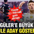 Arda Güler’e büyük onur: Ödüle aday gösterildi