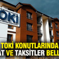 TOKİ konutlarında peşinat ve taksitler belli oldu