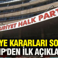 Tahliye kararları sonrası CHP'den ilk açıklama
