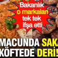 Bakanlık tek tek ifşa etti: Lahmacunda sakatat, köftede deri dokusu kullanmışlar... İşte o markalar