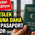 İki meslek grubuna daha yeşil pasaport geliyor