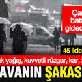 Meteoroloji'den 45 ile sarı kod; Zirai don, sağanak yağış, kar, kuvvetli rüzgar: Havanın şakası yok
