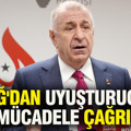 Ümit Özdağ'dan uyuşturucuyla mücadele çağrısı