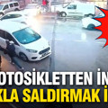 Motosikletten inip bıçakla saldırmak istedi: Cezası ağır oldu
