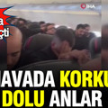 Havada korku dolu anlar: Uçak iki defa pisti geçti