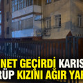 Cinnet geçirdi, karısını öldürüp kızını ağır yaraladı