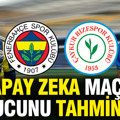 Yapay zeka Fenerbahçe-Çaykur Rizespor maçının sonucunu tahmin etti