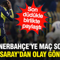 Fenerbahçe'ye maç sonu Galatasaray'dan olay gönderme