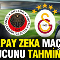 Yapay zeka Gençlerbirliği-Galatasaray maçının sonucunu tahmin etti