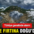 Meteoroloji uyardı: Ege’de fırtına, Doğu’da kar