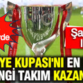 Türkiye Kupası'nı en fazla hangi takım kazandı? Şaşırtan liste
