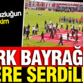 Türk Bayrağı'nı 5'e bölüp yere serdiler, şuursuzluğu daniskası