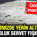 Bir ilimizde yerin altından oluk oluk servet fışkırıyor
