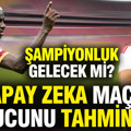Yapay zeka Galatasaray-Antalyaspor maçının sonucunu ve senaryosunu tahmin etti