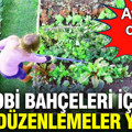 Hobi bahçesi için yeni düzenlemeler yolda: Ayrıntılar ortaya çıktı