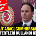 İBB’ye ait aracı Cumhurbaşkanlığı aile fertleri kullandı iddiası: Deniz Yavuzyılmaz paylaştı