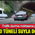 D-100 Tüneli suyla doldu: Trafik durma noktasına geldi