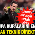 Emery zirveye ortak oldu: İşte Avrupa kupalarını en çok kazanan teknik direktörler