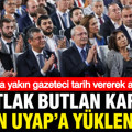 İktidara yakın gazeteci tarih vererek açıkladı: Mutlak Butlan geliyor