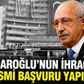 Kılıçdaroğlu'nun CHP'den ihracı için resmi başvuru yapıldı