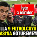 Montella 9 futbolcuyu Dünya Kupası'na götüremeyecek: İşte muhtemel isimler