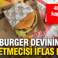 ABD'li burger devinin büyük işletmecisi iflas etti: 49 restoran satışa çıkarılıyor