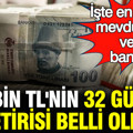 250 bin TL'nin 32 günlük getirisi belli oldu: İşte en yüksek mevduat faizi veren bankalar