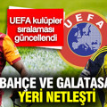 UEFA kulüpler sıralaması güncellendi: Fenerbahçe ve Galatasaray’ın yeri netleşti