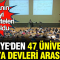 Dünyanın en iyi üniversiteleri belli oldu: Türkiye'den 47 üniversite dünya devleri arasında