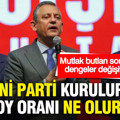 Mutlak butlan sonrası tüm dengeler değişiyor: Özel, Yavaş ve İmamoğlu yeni parti kurarsa oy oranı ne olur?