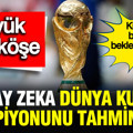 Yapay zekaya sorduk: Dünya Kupası'nı hangi ülke kazanacak? Büyük ters köşe