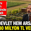 İslam Memiş: Devlet hem arsa hem de 30 milyon TL hibe veriyor
