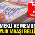 Emekli ve memurun 5 aylık maaş zam farkı belli oldu