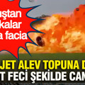 Kalkıştan dakikalar sonra facia: Özel jet alev topuna döndü 2 pilot feci şekilde can verdi