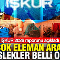 İŞKUR 2026 raporunu açıkladı: En çok eleman aranan meslekler belli oldu