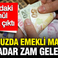 Temmuz ayında emekli ve memur maaşına ne kadar zam gelecek? İşte beş formül
