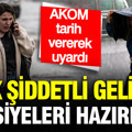 AKOM tarih verdi: Gök gürültülü sağanak geri geliyor