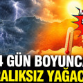 Meteoroloji gün verdi: 4 gün boyunca gök gürültülü sağanak yağış görülecek